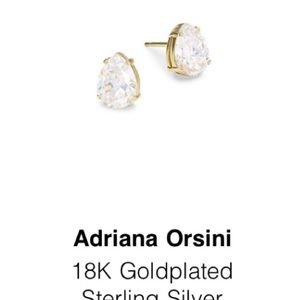 Adriana Orsini 18K Goldplated Sterling Silver Pear stud earrings